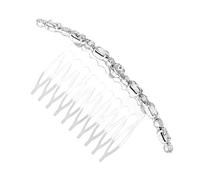 Mobestech Peine Lateral de Aleación Cristales de Imitación y Diseño Ovalado para Ocasiones Obsequios y Compromisos, Accesorio de Cabello Mujer Elegante y Creativo