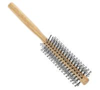 Mobestech Peine Redondo para Secar Cabello Cepillo Desenredante Mini Cepillo Rizador Pequeño para Mujeres Cabello Rizado Uso Doméstico Cerdas de Nailon