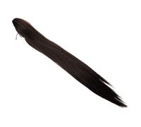 Mobestech Peluca Postiza de Coleta con Clip para Mujer Extensión de Cabello Sintético Liso Apariencia Natural Ligera y Cómoda para Uso Diario y Fiesta