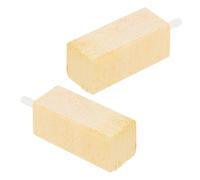 Mobestech Piedra Difusora de Aire para Acuario 2 Piezas Burbujeador de Aire de Madera Natural para Skimmer de Proteínas Filtro de Esponja Compacto para Peceras Aumento de Oxígeno