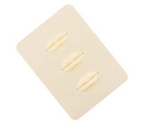 Mobestech Piel Sintética para Practicar Labios de Silicona 3D Estéreo Blanca Herramienta de Entrenamiento para Tatuaje Labial Accesorios para Principiantes y Profesionales