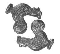 Mobestech Piezas de Hierro Fundido Negro 2 Unidades Herramienta de Cocina Compacta para Suplemento Natural de Hierro Adecuado para Deportistas Veganos y Dieta Vegetariana Accesorio