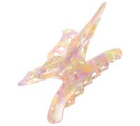 Mobestech Pinza de Garra Cabello Grande 9.3 Cm en Acetato Amarillo y Morado, Clip para Peinados Rápidos, Fijación Fuerte y Accesorios de Belleza para Mujer