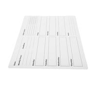Mobestech Pizarra Blanca Adhesiva Extraíble Semanal 30x40 Cm Pvc Borrado en Seco Calendario Organizador para Cocina Oficina Hogar Planificación Sostenible
