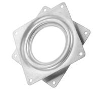 Mobestech Placa Giratoria Cuadrada 71x71 Mm Acero Galvanizado Mecanismo Giratorio 360° para Muebles y Soportes de Exhibición, Cojinetes Resistentes para Uso en Hogar y Cocina