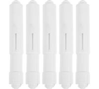 Mobestech Portarrollos de Papel Higiénico Resorte Abs Resistente, 5 Unidades de Eje para Rollo Grande, Compatible Soporte de Pared para Baño, Repuesto Duradero y Fácil Instalación