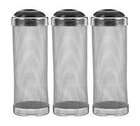 Mobestech Protector de Filtro de Acuario Acero Inoxidable 3 Piezas Malla de 12 MM para Entrada de Pecera Tapa de Filtro Segura para Peces y Camarones Protección contra Succión y Mejora de