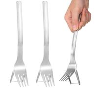 Mobestech Rebanador y Tenedor Cortador de Frutas 2 Piezas para Sandía y Melón, Utensilios de Cocina para Preparar Frutas
