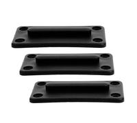 Mobestech Receptor de Correas Retráctiles de Pared 3 Piezas Soporte Plástico de 4 Orificios para Marcadores de Límites de y Control de Multitudes en Entornos Laborales