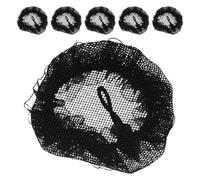 Mobestech Redecilla para Moño Grande 95 CM Ribete de Encaje Negro Cordón Ajustable Malla Transpirable Reutilizable para Ballet Gimnasia Auxiliares de Vuelo y Profesionales