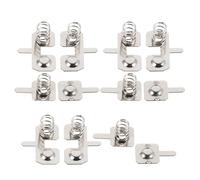 Mobestech Resorte de Batería de Acero Inoxidable para Pilas Aaa Placa de Contacto Positiva y Negativa Kit de 3 Juegos de 4 Piezas para Dispositivos Electrónicos Terminal Rápido y Estable