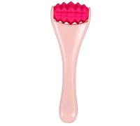 Mobestech Rodillo de Masaje Facial y Ojos Portátil, Dispositivo de Belleza Silicona, Tamaño Compacto, para Cuidado Facial y Masaje de Esencias, Adecuado para Mujeres, Uso Diario, sin Daños Piel