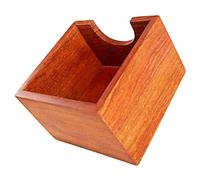 Mobestech Servilletero de Madera Rústica sin Tapa Soporte Organizador de Servilletas para Comedor Oficina y Restaurante Diseño Estable y Decorativo para Hogar