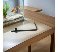 Mobestech Soporte Ajustable para Luz de Acuario Aleación de Aluminio Portalámparas para Peceras Colgante Kit Soporte para Lámpara de Calor Adecuado para Acuarios de Cristal y Reptiles