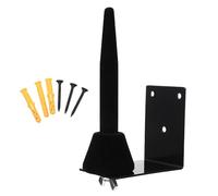Mobestech Soporte en Hierro Negro de Pared para Flauta y Clarinete 3 Tornillos Diseño Desmontable y Estable para Exhibición Segura y Duradera
