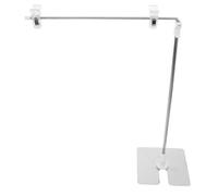 Mobestech Soporte para Carteles de Mesa de Acero Inoxidable 2 Piezas Clip Ajustable Retráctil Forma de L para Exhibición de Pancartas Soporte para Tableros de Menú y Letreros de