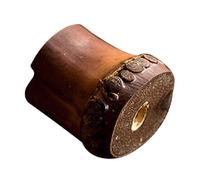 Mobestech Soporte para Tapa de Tetera de Raíz de Bambú Natural, Soporte Multifuncional para Tapa de Olla, Accesorio Decorativo para Cocina y Salón de Té, Tamaño Aleatorio, Diseño Retro