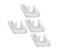 Mobestech Soporte Portátil de Cerámica Posicionamiento Estable para Ocarina en Forma de Mano, 4 Piezas para Amigos Que Aprenden Ocarina