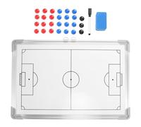 Mobestech Tablero de Práctica de Fútbol Montaje en Pared Pizarra de Entrenamiento de Fútbol Magnética Marco de Aleación de Aluminio para Entrenadores y Enseñanza de Estrategias