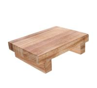 Mobestech Taburete Pequeño De Madera Maciza Para Personas Mayores, Reposapiés Antideslizante, Diseño Portátil, Uso Interiores y Exteriores, Adecuado Para Oficina y Hogar