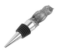 Mobestech Tapón de Vino Forma de Búho Sellado al Vacío Aleación de Zinc y Aluminio Color Antiguo Estaño Reutilizable para Botellas de Vino y Cerveza Recuerdo para Bodas y Fiestas