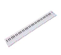 Mobestech Tarjeta de Práctica para Teclado de Piano Teclas Enrollable Guía Portátil para Principiantes Comparativa de Notas y Pentagrama para Aprendizaje Fácil