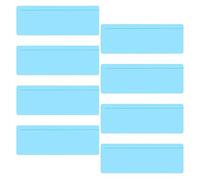 Mobestech Tiras de Lectura Guiada Azules Rectangulares 8 Unidades Marcador Superpuesto Transparente para Reducir Estrés Visual Ayuda de Lectura para Dislexia Herramienta Didáctica para