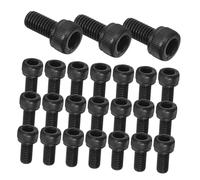 Mobestech Tornillos De Fijación M5x10 12.9 Negro Kit De Pernos 50 Piezas Tornillos De Cabeza Hueca Para Sillas De Oficina y Reparación Industrial
