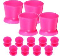 Mobestech Vasos de Pigmento para 300 Unidades con Base Ancha Pequeños Vasos Portapigmentos de Tatuaje y Maquillaje Permanente Contenedores Compactos para Estudio