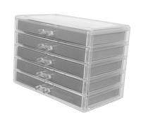 Mobestech Vitrina de Rocas para Colección Caja de Exhibición Transparente Compartimentos Organizador de Rocas para Estudio Vitrina de Rejilla para Geología para Coleccionistas