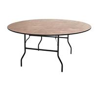 mobeventpro- mesa plegable redonda en madera 10 Plazas 170 cm Buffet olla - 170 cm x 76 cm x 170 cm