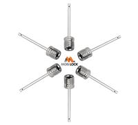 Mobi Lock 6 Piezas Agujas para Bomba de Balón - Agujas de Acero Inoxidable para Bomba de Aire - Ideales para Inflar Balones de Fútbol, Baloncesto, Voleibol y Todos los Demás Balones Deportivos