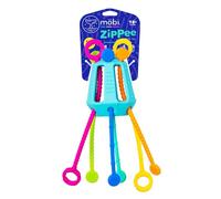 Mobi Zippee - Juguete de actividades sensoriales para niños pequeños y niños, sin BPA y silicona de grado alimenticio, juegos de aprendizaje Montessori para edades +1 (original)