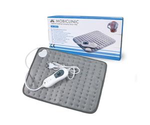 Mobiclinic, Almohadilla eléctrica, Térmica, Manta, 3 niveles de calor, Bajo consumo, Apagado automático, Potencia 100w, Esterilla, Marca española, Para espalda, Lumbares, 40x30 cm