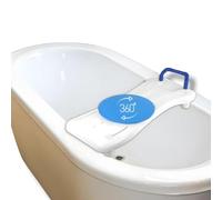 Mobiclinic®, Asiento Bañera, con Asiento Giratorio 360º, Océano, de Agarre, Ligero, Adultos, hasta 100Kg, Blanco y Azul