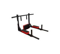 Mobiclinic®, Barra de Dominadas, 2 en 1, Estructura Reversible para Fondos, Dominadas y Abdominales, Acero Reforzado, Cojín de Respaldo y Apoyos Acolchados, 4 Ganchos de Anclaje, Multifunción, Q2