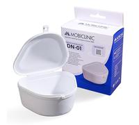 Mobiclinic®, Caja Férula Dental, Reutilizable, Versátil para Prótesis Adultos y Pediátricas, Contenedor Implantes y Dentaduras, Plástico Duro, DN-01