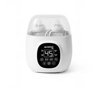 Mobiclinic®, Calienta Biberones y Esterilizador, 6 en 1, Capacidad Doble, Descongela, Programable, Mantiene la Temperatura, Calentamiento Rápido, Pantalla LCD, Compacto, Portátil, Bibidu