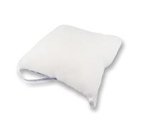 Mobiclinic, Cojín antiescaras Cuadrado, Marca Española, para Silla, Sofá, Silla de Ruedas, Prevención de Úlceras por presión, Reduce presión en coxis, Hemorroides, Almorranas, Color Blanco