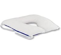 Mobiclinic®, Cojín Antiescaras, Forma Herradura, 44x44 cm, con Agujero, Espuma Viscoelástica, Alivio de Presión, Prevención de Úlceras por Presión, para Sillas de Ruedas, Sofá, Cama