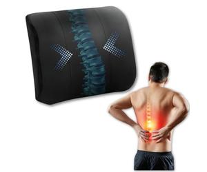 Mobiclinic, Cojín Lumbar postural, Viscoelástico, Anatómico, Cómodo, Ergonómico, Evita molestias causadas por Malas posturas o Problemas lumbares, para sillas, Sillones, Asientos de Coche, Negro