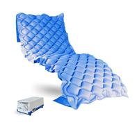 Mobiclinic, Colchón antiescaras de Aire alternante, Modelo Mobi 1, con Motor compresor, PVC médico ignífugo, Marca Española, para escaras de Grado I, 200 x 90 x 7, 130 Celdas, Color Azul