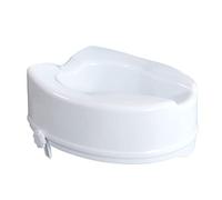 Mobiclinic®, Elevador WC para Adulto, Sin Tapa, 14 cm, Adaptable a inodoros ovalados, Sistema de fijación Lateral, Marca española, Modelo Titán