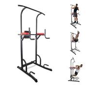 Mobiclinic®, Estación de fondos, Ajustable en 8 Alturas, Respaldo regulable, Resistente, Dominadas, Torre Multifuncional, Power Tower, Gimnasio en Casa, Pull-up, Multifit