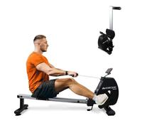 Mobiclinic® Fitness, Maquina de Remo, Rowfit, 8 Niveles Resistencia, Silencioso, Magnética, Monitor LCD, Soporte para móvil, hasta 120 kg, Volante inercia 6kg, Gym en casa