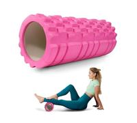 Mobiclinic® fitness, Rodillo de masaje muscular, Fitroller, Gomaespuma y goma eva, 14x33 cm, Pilates, Yoga, Estiramientos, Portátil, Uso multifuncional, Foam roller, 3 niveles intensidad