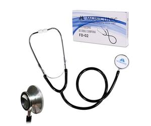 Mobiclinic®, Fonendoscopio de Doble Campana, Alta Precisión Acústica, Adultos y Niños, Ligero, Libre de Látex, Medicina y Enfermería, Ergonómico, Estetoscopio Profesional, Aluminio