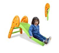 Mobiclinic® kids, Tobogán infantil, Dino xl, Plegable, Bordes redondeados, Peldaños antideslizantes, Máx. 35 kg, Estable, Seguro, Fácil montaje, Para interior y exterior, Verde marrón