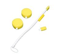 Mobiclinic, Limpiador de pies de baño, Cepillo para pies de ducha, Limpiador de dedos, Manual, Mango largo, Con esponja, Incluye repuestos