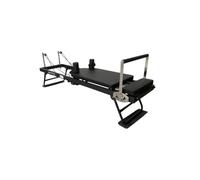 Mobiclinic®, Máquina de Pilates Reformer, Plegable, 5 Muelles de Resistencia, Entrenamiento 5 en 1, Poleas Silenciosas, Barra Ajustable, Alfombrilla Antideslizante, Acero, Pilatfit